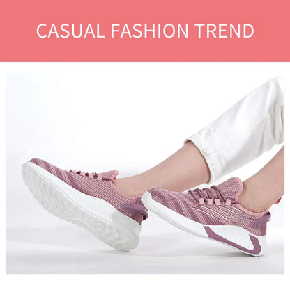 Pink women's safety shoes Steel head anti-smash Light soft breathable work shoes Women's outdoor industrial safety shoes