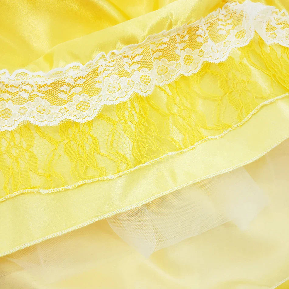 Girls Belle Cosplay Princess Dress Children Beauty Beast Clothes Birthday Carnival Christmas Party Costume Kids Ball Gown 2-11T