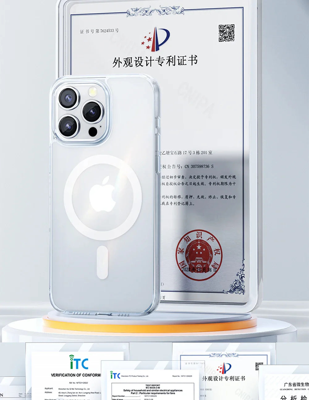 Magnetic Transparent Case For iPhone 15 14 13 Pro Max Case For Magsafe Wireless Charge Shockproof Cover Anti-fall