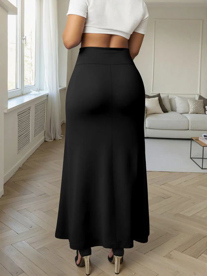 Women Midi Skirt High Waist A line Flowy Design Breathable Material Perfect for Fashion Events Casual Street Style Weekend Trips