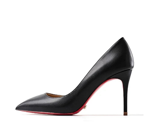 12CM Brown Patent Leather Pumps Women Red Bottom Heels Elegant High Heeled Stilettos Evening Shoe for Party