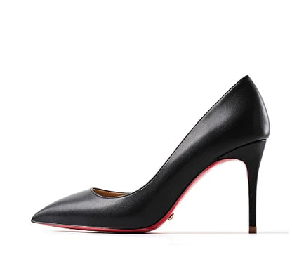 12CM Brown Patent Leather Pumps Women Red Bottom Heels Elegant High Heeled Stilettos Evening Shoe for Party
