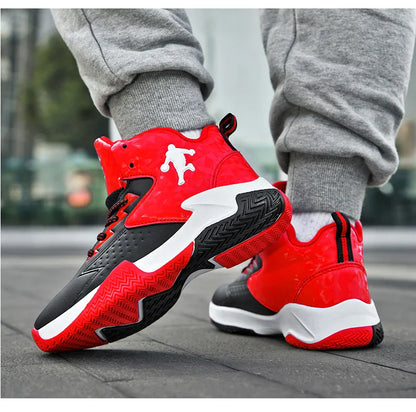 Children Basketball Shoes For Boys Girls Trainers High Top Sneakers Kids Training Shoes Outdoor Non-slip Children's Sports Shoes