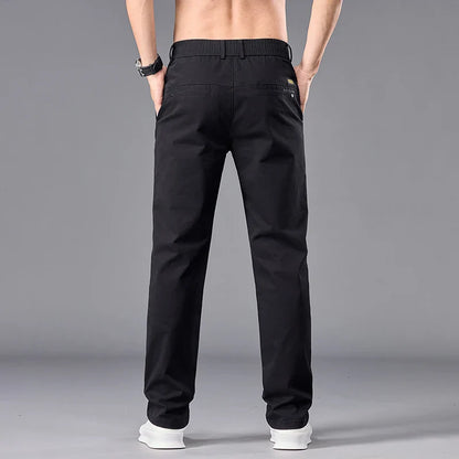 Brand Autumn New Stretch Men Casual Pants Straight Business Dress Formal Trousers Work Fashion Male Comfort Pants