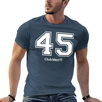 Number 45 Club Med T-Shirt quick drying custom shirt anime stuff plain black t shirts men