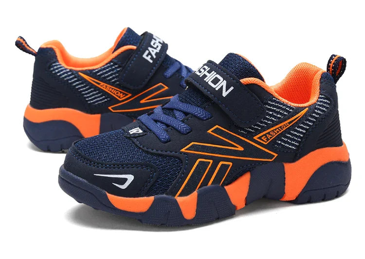 Children's Sneakers for Boy Lightweight Sport Tennis Shoes Fashion Breathable Mesh Kids School Running Basketball Shoes Non Slip