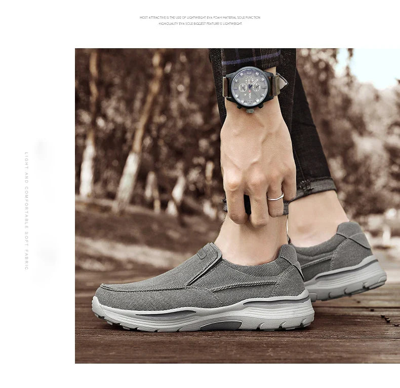 Men's Shoes Comfortable Canvas Shoes Breathable Loafers Men's Walking Sports Shoes Men's Trendy Casual Sports Shoes