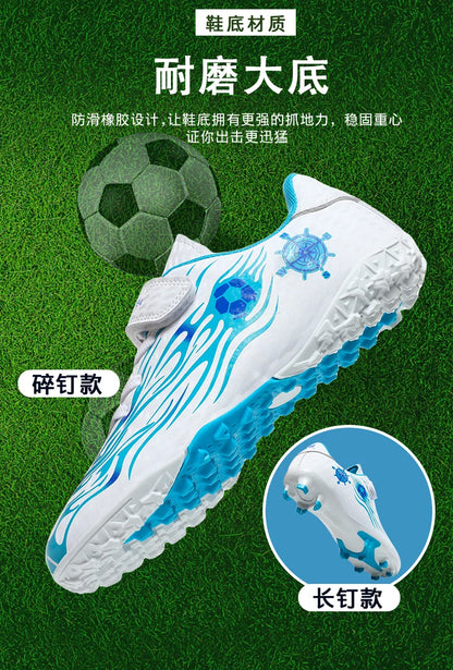Children Soccer Shoes Kids Football Boots Cleats Boys Lightweight Training Boots Youth Outdoor Futsal Shoes Non-slip Sneakers