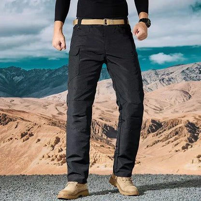 Men Casual Cargo Pants 2025 New Male Summer Tactical Wear Resist Quick Dry Outdoor Trousers Multi Pockets Hike Work Trousers
