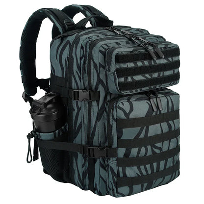 45L/35L/25L Tactical Backpack for Men and Women Waterproof Athlete Gym Outdoor Bag Travel Hiking Rucksack with Bottle Holder