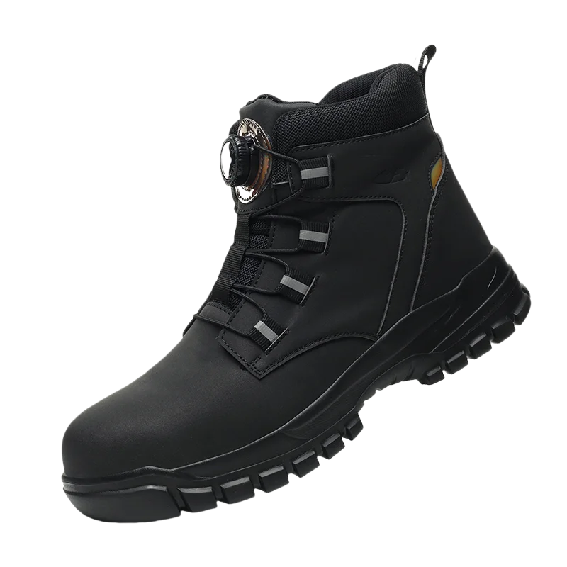 Work Safety Shoes Men CE Certified Steel Toe Safety Shoes Non Slip Lightweight Steel Toe Anti-Slip Women's Protection Work Boots
