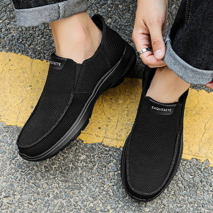 New Summer Breathable Canvas Shoes Men Loafers Slip On Sneakers Fashion Casual Men Shoes Lightweight Flats Men Driving