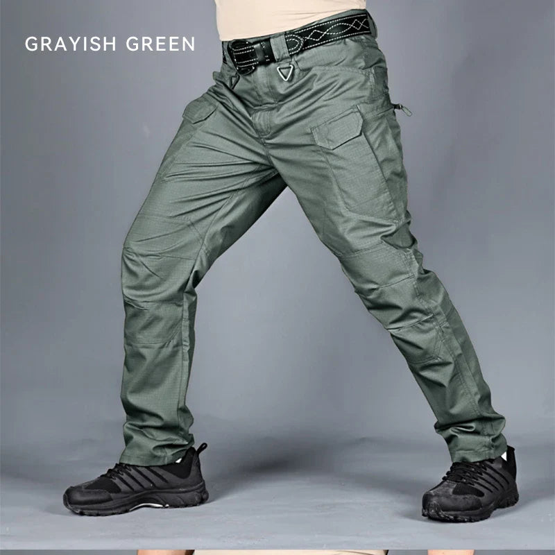 New Casual Tactical Pants Men Cargo Pants Multi Pockets Safari Style Trousers Waterproof Male Streetwear Hiking Plus Size S-6XL