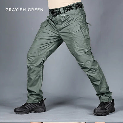 New Casual Tactical Pants Men Cargo Pants Multi Pockets Safari Style Trousers Waterproof Male Streetwear Hiking Plus Size S-6XL