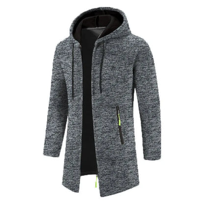 Men's Hoodies SpringAutumn CasualSolid Hooded Zip-Up Sweatshirts LongSleeve Knit Hoodie Men Sweatshirt Streetwear Hoody Cardigan