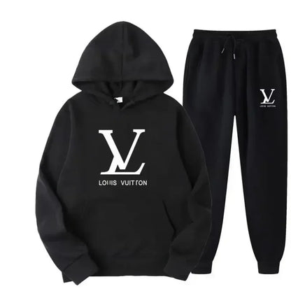A new autumn and winter men's sportswear and long pants 2-piece set for outdoor fashionable jogging men's casual wear