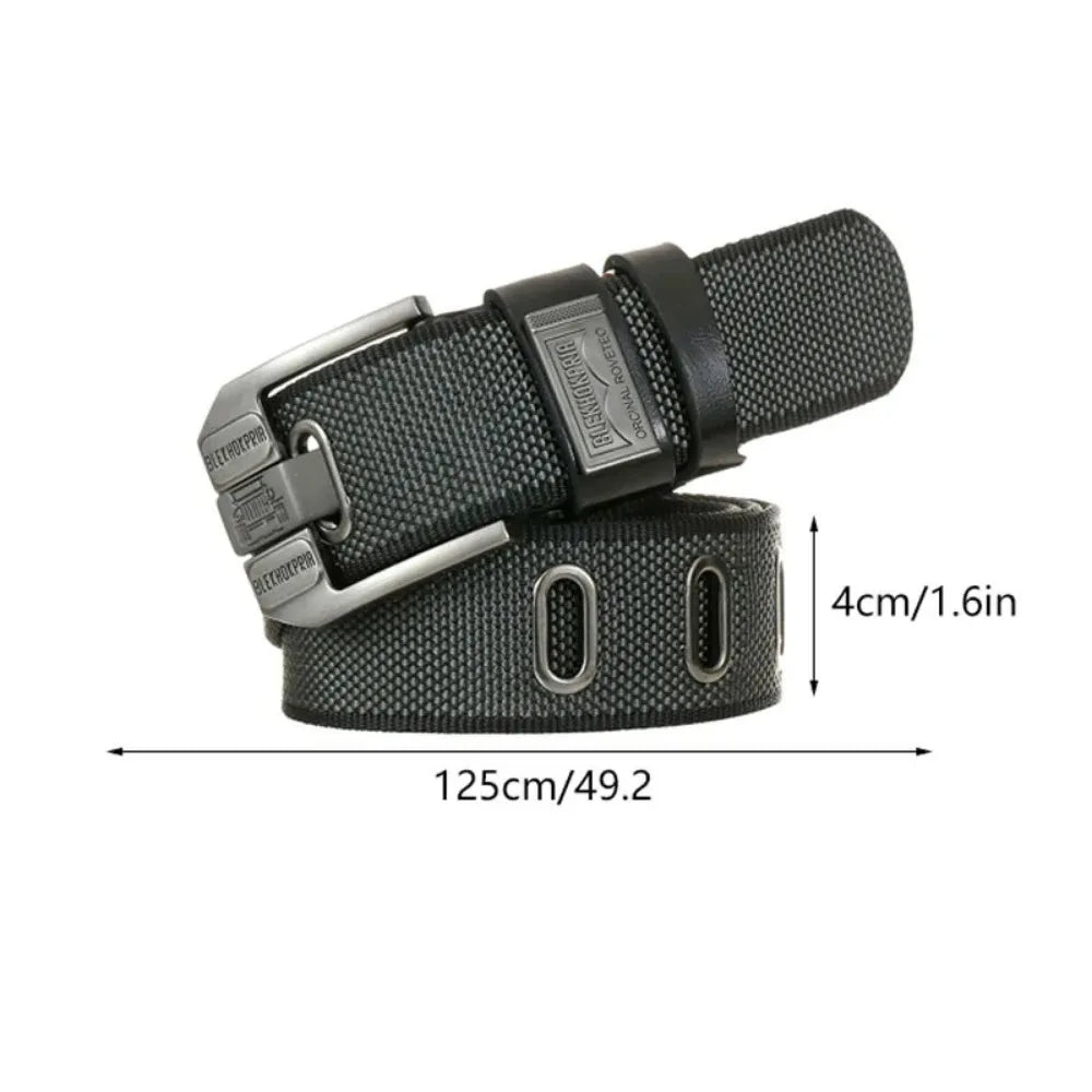 Retro Men's Women's Waistband Belt High Quality Pin Buckle Youth Overalls Outdoor Canvas Waistband Decorative Belt for Jeans