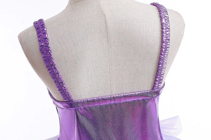 New Ariel Princess Little Mermaid Dress Girl Charm Cosplay Costume Kids Birthday Party Halloween Disguise Clothes