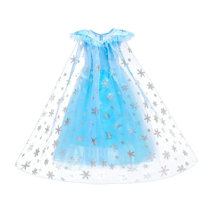 Girls Elsa Dresses Costume Clothes Kid Cosplay Princess Dress Snow Queen Vestido Children Birthday Parti Sukienki