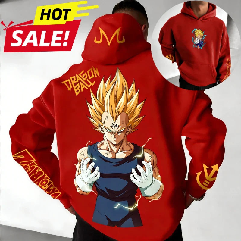 Oversized Hoodie High Quality 100% Cotton Print Unisex Retro Casual Sweatshirt