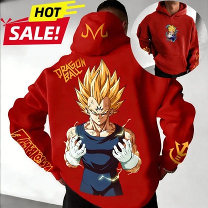 Oversized Hoodie High Quality 100% Cotton Print Unisex Retro Casual Sweatshirt
