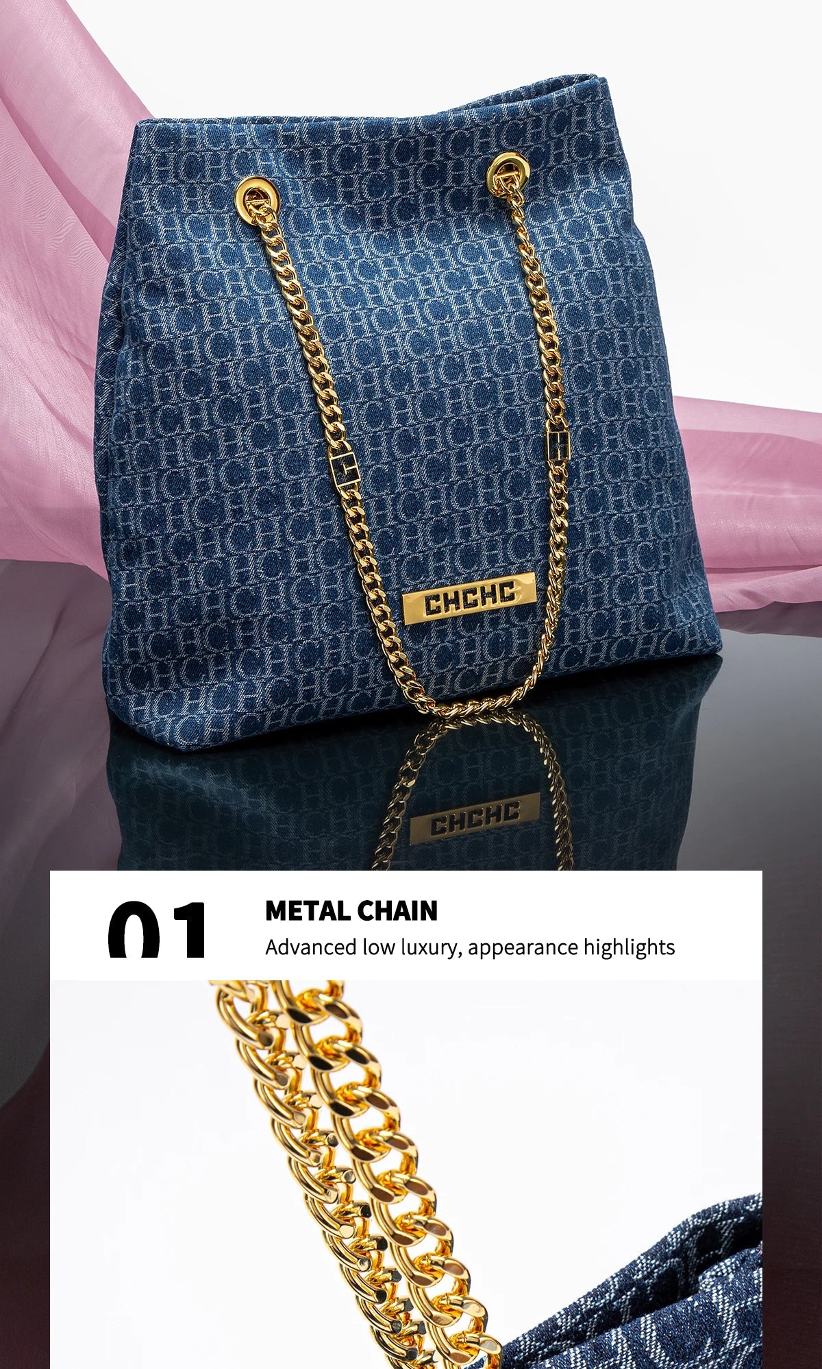Women's Tote Bag 2025 New High Quality Chain Bag Women's Shoulder Bag Business Commuter