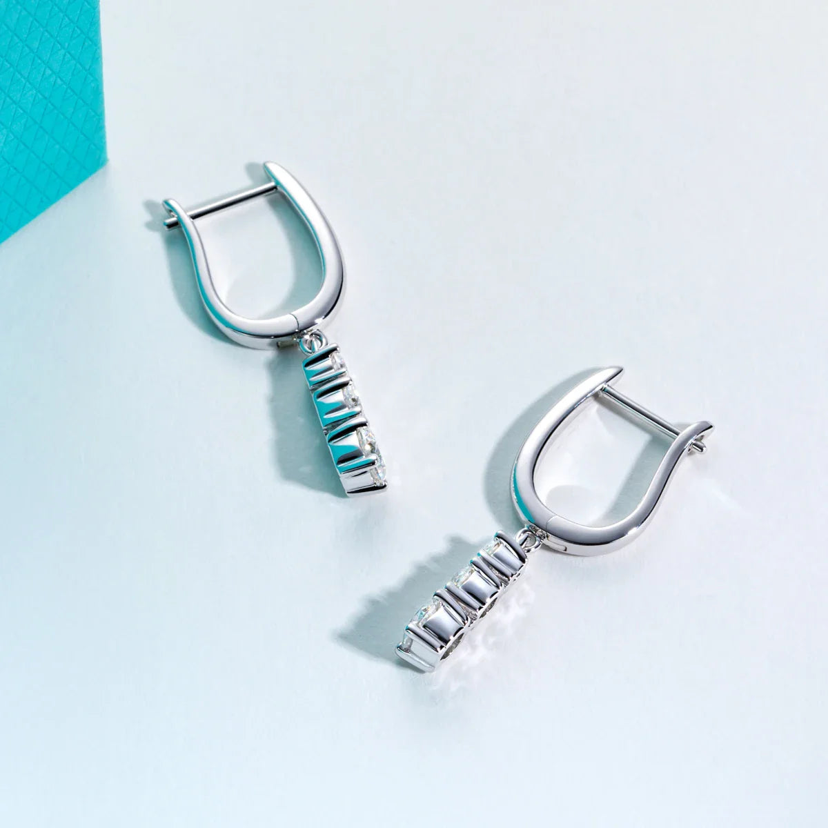 1.8cttw D Color Moissanite Diamond Dangle Drop Earrings 925 Sterling Silver Earrings Charm for Women Jewelry Wholesale