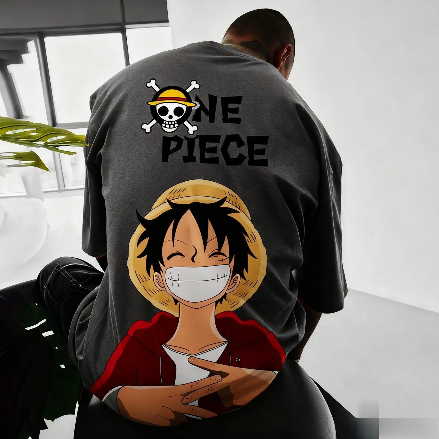 Camiseta One Piece Anime Luffy Algodão Desenho Animado Manga Curta Camiseta Estampada Casual Verão Top Masculino Feminino Nova Moda Y2k Roupa Masculina