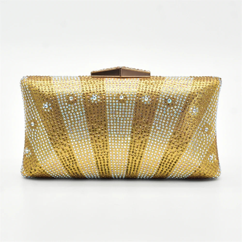 Shoe and Bag Set African Sets 2026 Fashion Gold Color Ladies Matching Shoe and Bag Set for Women Italian Ladies Shoe and Bag Set