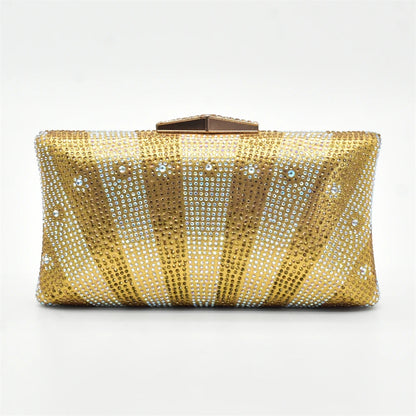 Shoe and Bag Set African Sets 2026 Fashion Gold Color Ladies Matching Shoe and Bag Set for Women Italian Ladies Shoe and Bag Set