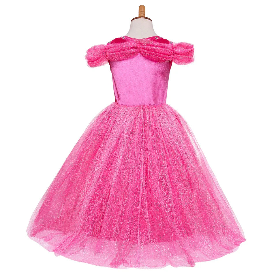 Summer Girls Sleeping Beauty Auroro Princess Halloween Cosplay Dress Off Shoulder Kids Gift Fancy Party Princess Clothing