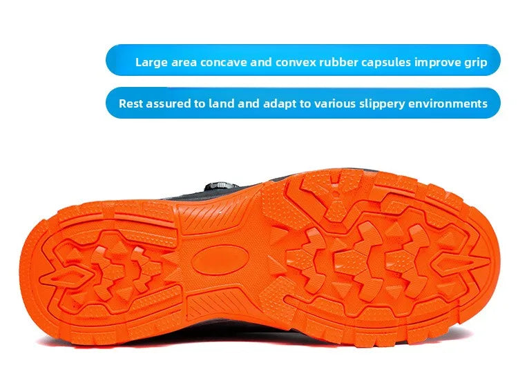 Labor Protection Shoes Anti Smashing AntiStabbingAnti Slip Protection Steel ToeShoes Wear-resistantShoes Men's Safety Work Shoes