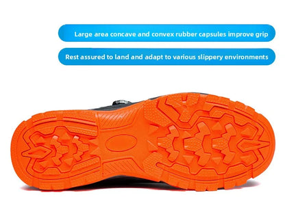 Labor Protection Shoes Anti Smashing AntiStabbingAnti Slip Protection Steel ToeShoes Wear-resistantShoes Men's Safety Work Shoes