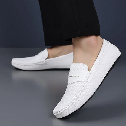Loafers for Men 2024 New Handmade Moccasins Men Flats Casual PU Leather Shoes Luxury Comfy Mens Loafers Size 48