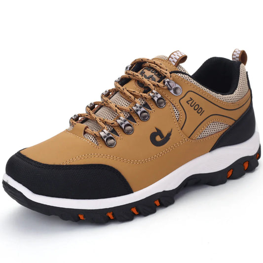 Sapatos masculinos de couro casuais, sapatos esportivos masculinos, sapatos de primavera, outono e inverno, tênis masculinos leves e resistentes ao desgaste para caminhada