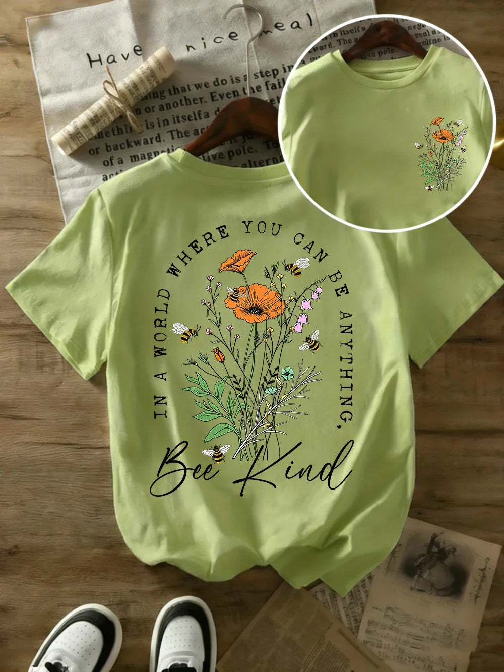 Summer Beautiful Flowers Prints T-Shirts Womens Cotton Oversized T Shirts Basic O-Neck Short Sleeve Tops Casual Woman Clothes