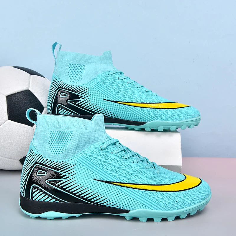 New Men Football Boots Kids Ankle Cleats Grass Soccer Shoes Futsal Indoor Sport Match Training TF/FG Hot-selling High-quality