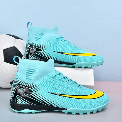 New Men Football Boots Kids Ankle Cleats Grass Soccer Shoes Futsal Indoor Sport Match Training TF/FG Hot-selling High-quality