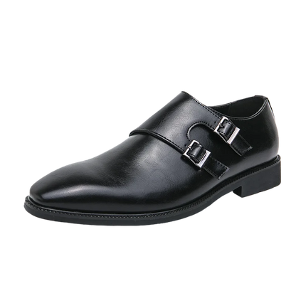 Classic Retro Men's Dress Shoes – Genuine Leather Formal Footwear, Sizes 40–48
