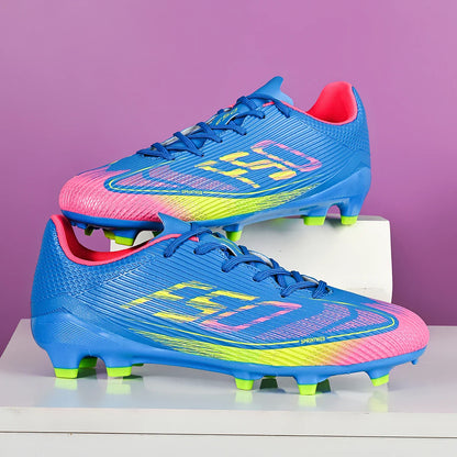 Breathable football shoes for men, FG/AG long nail anti slip outdoor indoor sports shoes, a must-have for fans