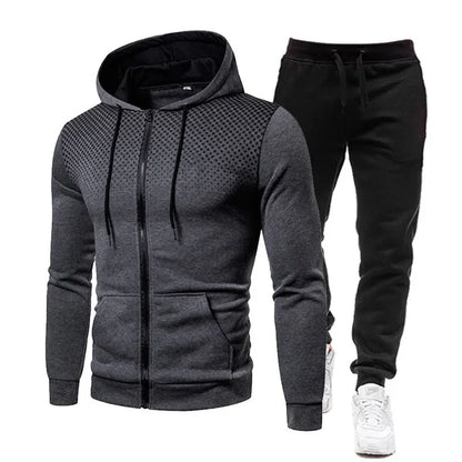2024 Mens Tracksuits Men's Clothing Men Sets Hoodie Set Zipper Sweatshirt Casual Sport Sweatpants Man Sweat Suit Set Running