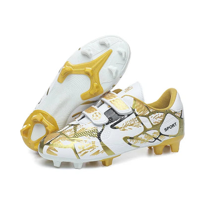 Kids Soccer Shoes Society TF/FG School Football Boots Cleats Grass Sneakers Boy Girl Outdoor Athletic Training Sports Footwear