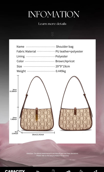 Timeless Classic Women's Party Handbag for Multiple Occasions Retro-Inspired Luxury Monogram Handbag