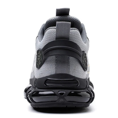 Men's Safety Shoes Air Cushion Protection Safety Boots Fashionable Casual Shoes Breathable Odor Protection Men's Work Shoes