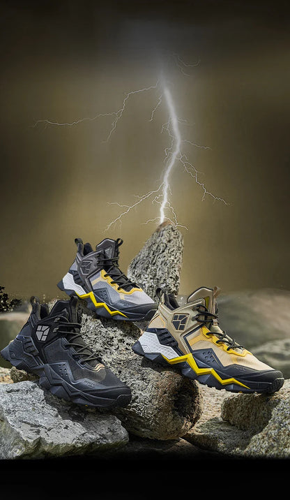 Men  Waterproof Hiking Shoes Breathable Hiking Boots Outdoor Trekking Boots Sports Sneakers Tactical Shoes