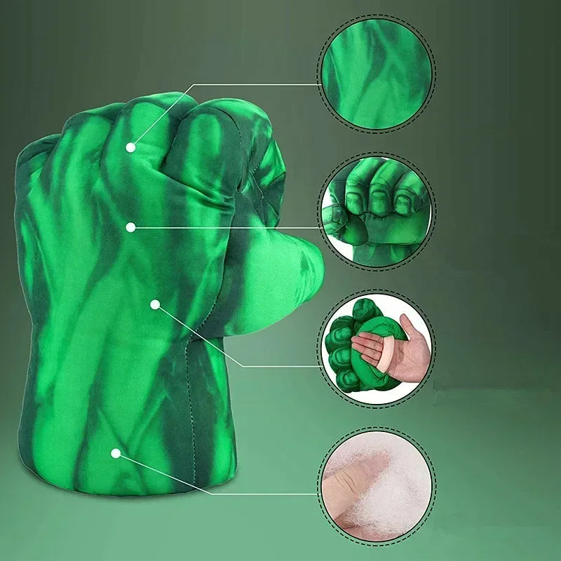 Accessories for Boys Girls Gift Superhero Hands for Kids Superhero Boxing Gloves Smash Fists Soft Plush Toys Cosplay Costumes