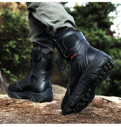 High-Top Work Boots Indestructible Safety Shoes Men Steel Toe Shoes Puncture-Proof Sneakers Male Shoes Men Non Slip Work Shoes