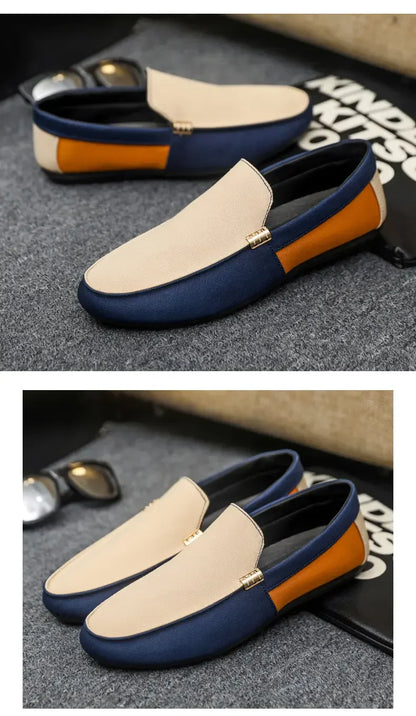 Business Shoes Fashion Casual Shoes Man Luxury Leather Loafers Breathable Slip on Male Boat Shoes Moccasins Driving Shoe