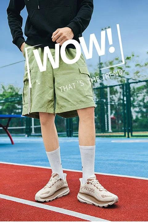 New ultra-light sports running shoes for men soft sole casual outdoor cushioning jogging shoes fashionable boys and teenagers 45