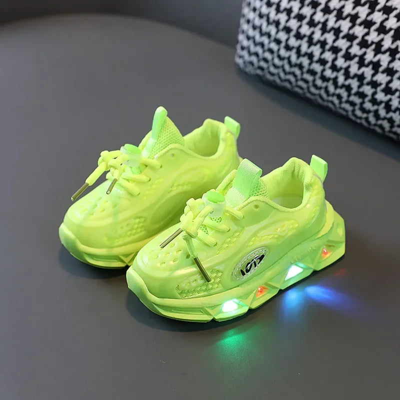 New LED Child Trainers 1-8Years Old Boy Girl Tennis Shoe Sport Shoe for Toddlers Glowing Kid Sneakers Kids Shoe